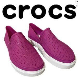 CROCS Citilane Roka Pink Girls Slip On shoes size 3